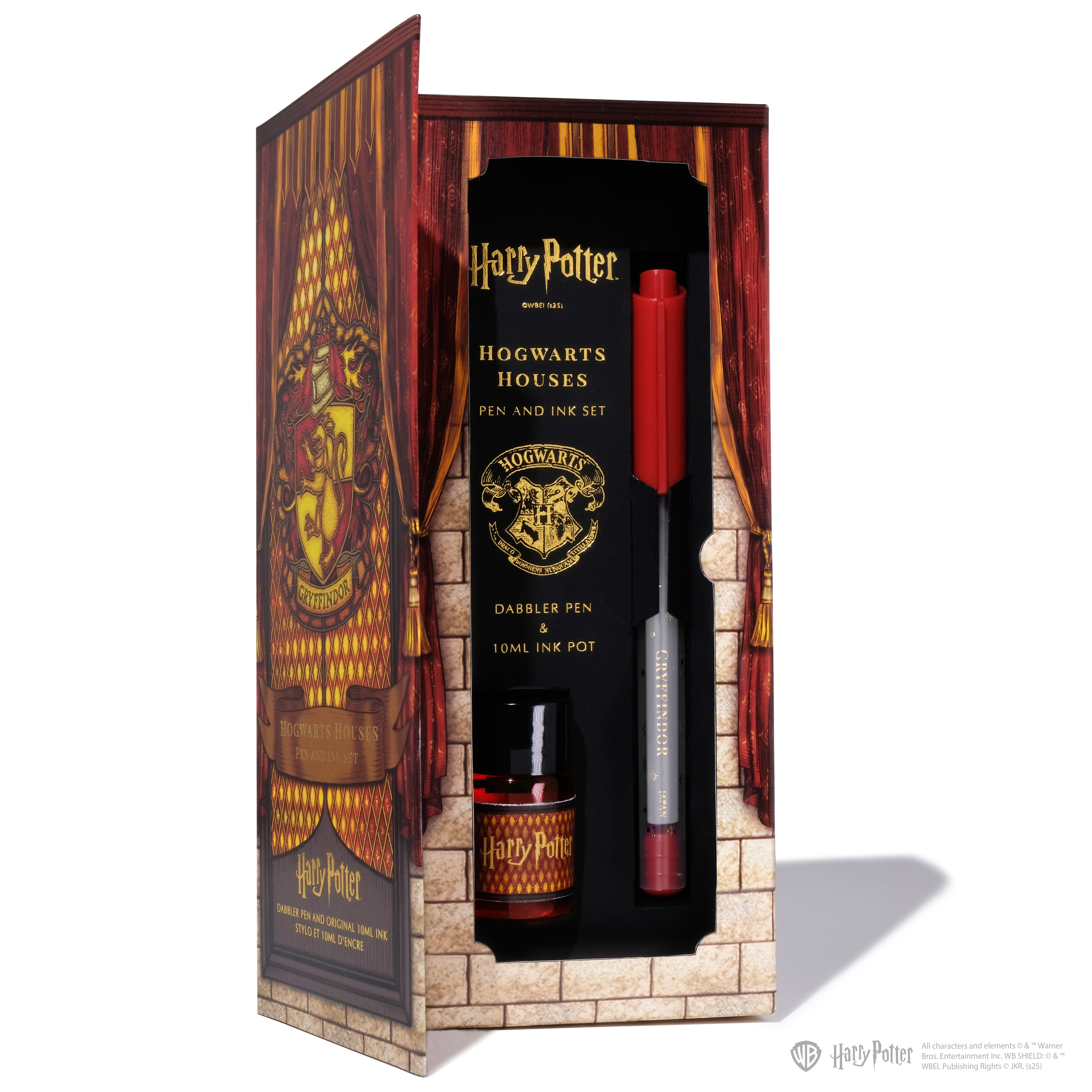 Warner Bros. | Harry Potter | Dabbler Pen and 10ml Ink Set | Gryffindor