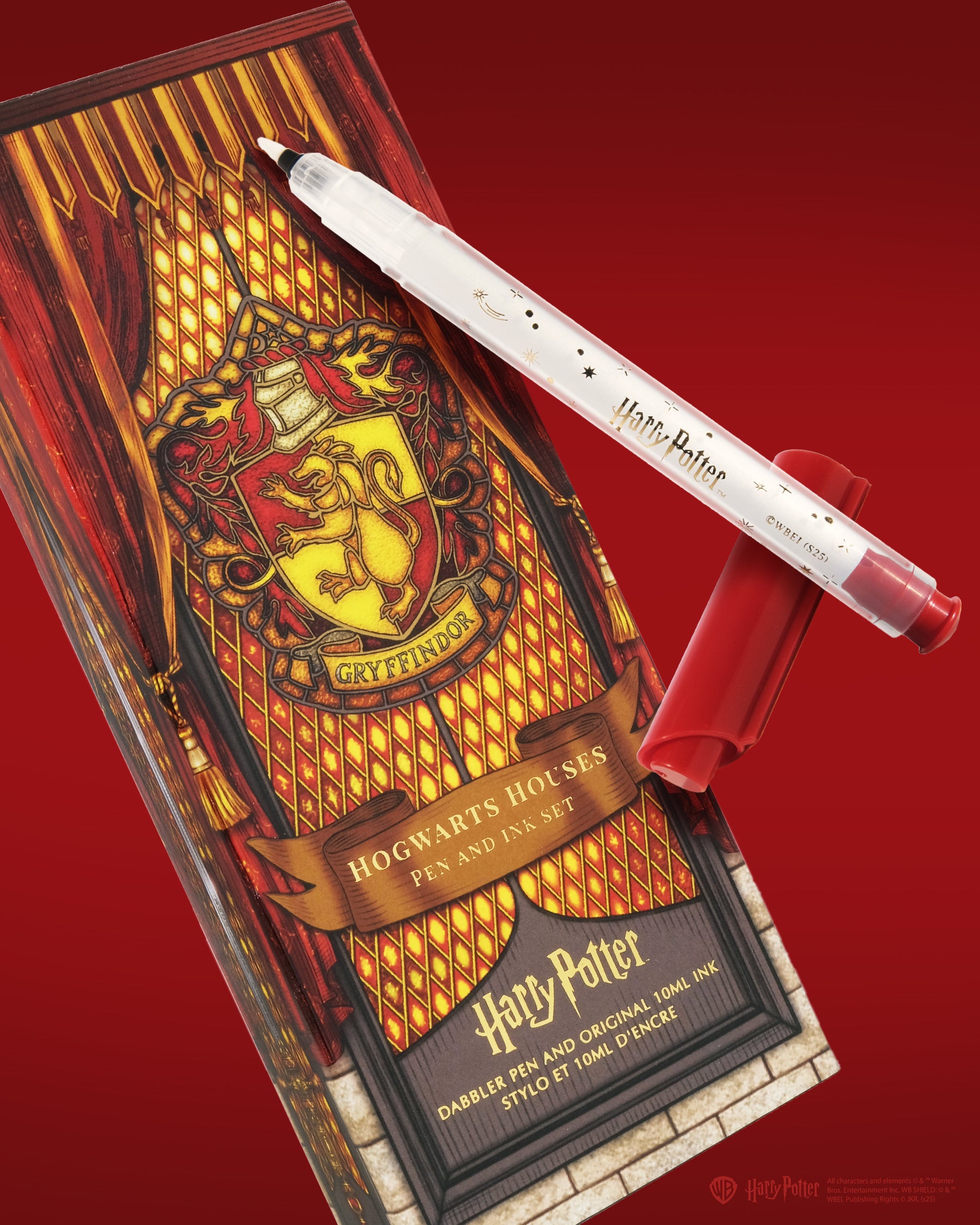 Warner Bros. | Harry Potter | Dabbler Pen and 10ml Ink Set | Gryffindor