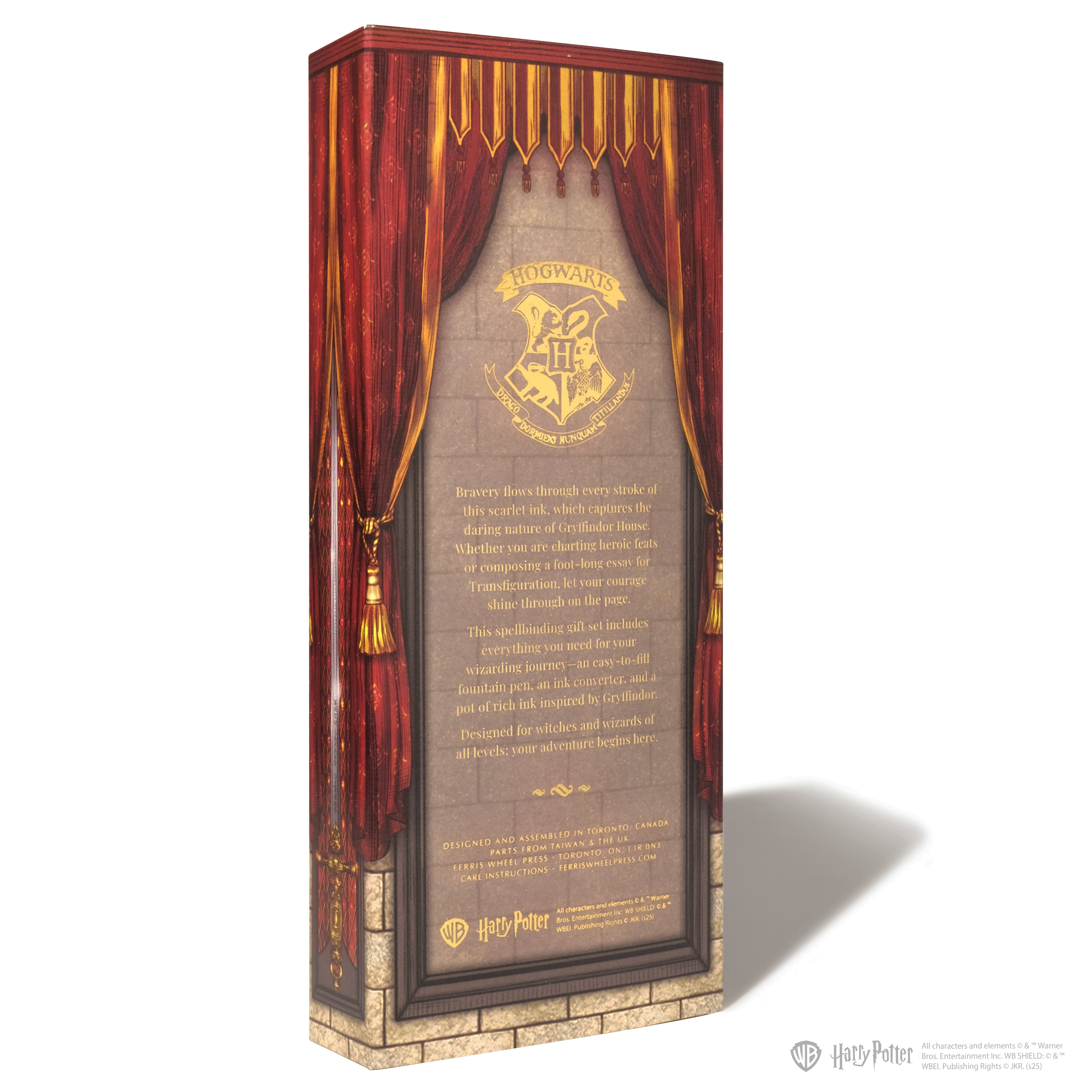 Warner Bros. | Harry Potter | Carousel Fountain Pen and 10ml Ink Set | Gryffindor