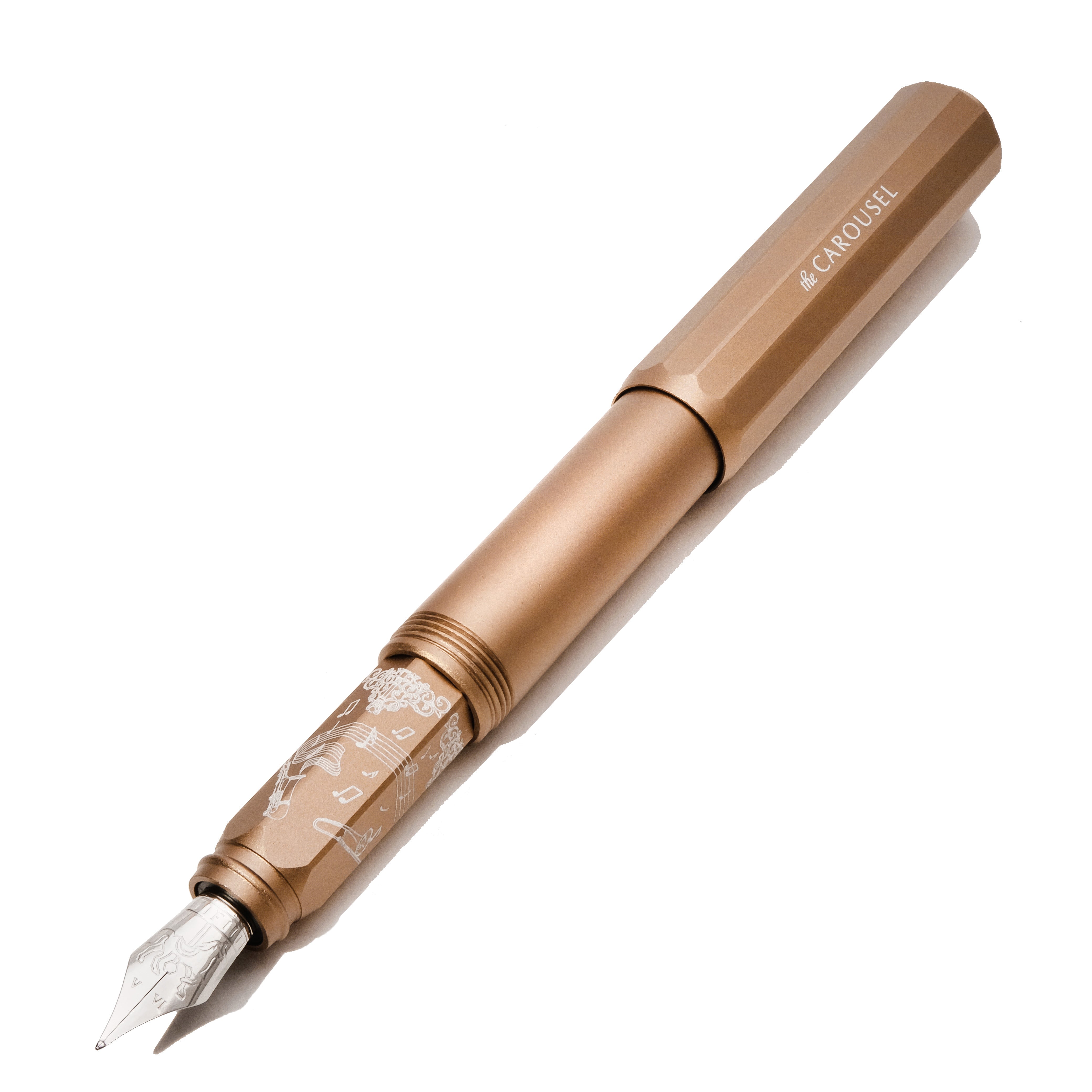 Aluminum Carousel Fountain Pen - Terracotta Canyon