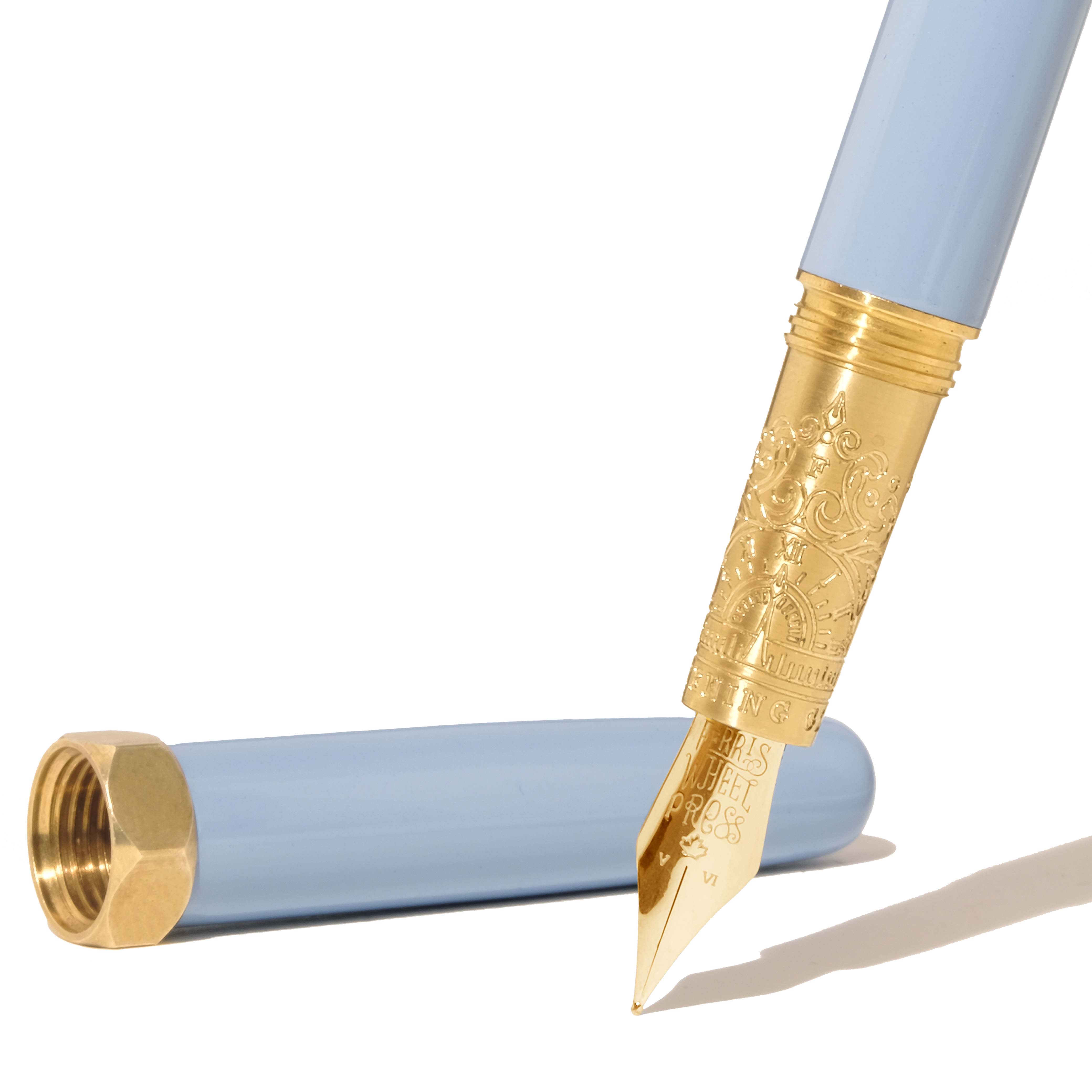 Limited Edition 2023 | Glistening Glass Gold Brush Fountain Pen